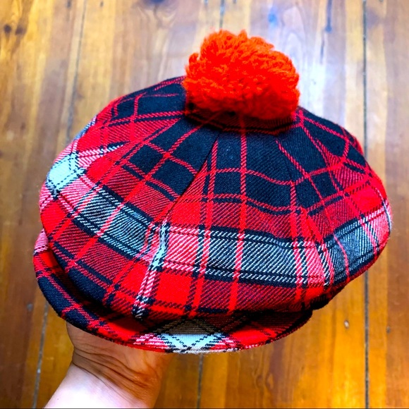 Vintage Scottish Wool Tam Oshanter Hat 